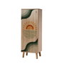 Hanah Home Conjunto Muebles Recibidor Vegas Sonomo 930 - 1070 Zapatero Banco Lino Verde
